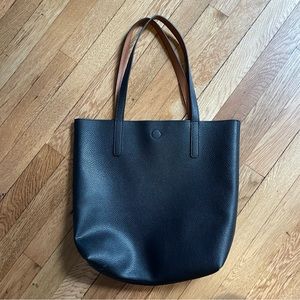 Faux Leather Shoulder Bag